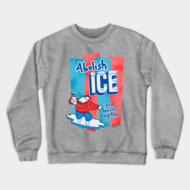 Abolish ICE - The Peach Fuzz Crewneck Sweatshirt by ThePeachFuzz